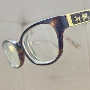 Coach Eyeglasses Frame Dark Tort/Dark Tort Sand Sig C HC6061 EMMA Glasses